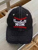 Baseball MOM Mesh Embroidered MESH Hat Baseball Mom Trucker Cap Trucker Hat -206