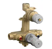 AMERICAN STANDARD, R520, 2-HANDLE THERMOSTATIC ROUGH-IN-VALVE WITH ON/OFF AND VALUME CONTROL -DISCONTINUED