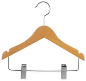 11" Natural Wood Combo Hanger
