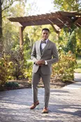 MEDIUM GREY PERFORMANCE STRETCH WEDDING SUIT - 350 — Formals By Vince