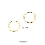 14K Gold Filled 22mm Dainty Hoop Earrings for Women