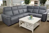 Leather Power Reclining Sectional