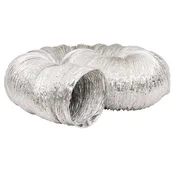 10" × 25' Flexible Air Duct - Non-Insulated HVAC Connector for Crawl Space Ventilation