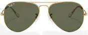 A79 RAY-BAN AVIATOR LARGE METAL RB3025 001/58 55 ARISTA / GREEN POLARIZED