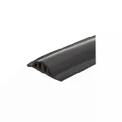 Black Marine Vinyl Dock Edge Bumper: D-style