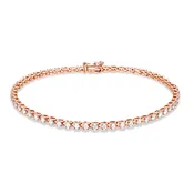 14kt Rose Gold Diamond Bracelet