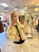 Almond Cropped Jacket