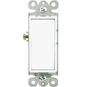 15 Amp - Decorator Switch - 3-Way - Paddle - White - 120/277 Volt