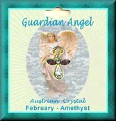 Birthstone Angel Pin