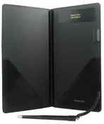 10" x 5 1/8" - Economy Style Check Presenter (25 presenters/pack) - Black