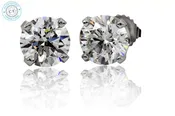 0.27 ct Basket Setting Stud 14k White Gold-205290