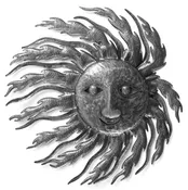 "Blowing In The Wind" Sun Face Fair Trade Wall Art