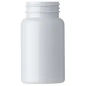 100 cc White PET Plastic Round Packer Bottle 38-400 Neck Finish