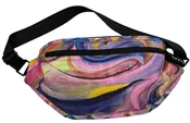 BelizeCA25B Multi canvas/Black nylon Belt Bag