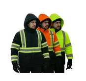 STYLE: 1379HV & 1379HVX (Hi-Viz Hooded Padded Parka)