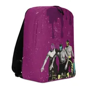3 Wrestlers - Luchador - Abstract Drip - Minimalist Backpack