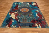 10X13 Mamluk Multicolor Handmade Wool Rug # 14706