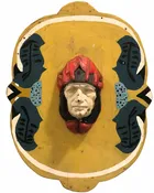 1919 Cast Iron Herschell Spillman Indian Face