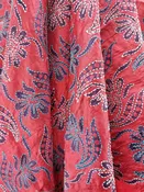 Hand embroidered Silk Fabric from Artisans in India