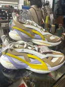 adidas x Stella McCartney white,yellow & purple silicone Size 9 sneaker Shoe