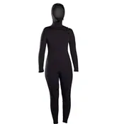 Adelio Womens 5/4 Brinkley Hooded Fullsuit - Black