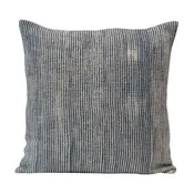 20" Sq Cotton Pillow, Blue &