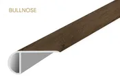 Bruno Oak 1.38 in. T x 94.49 in. L x 2.24 in. W Vinyl Stair Nose Molding for Luxury Vinyl Flooring
