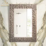 Artistic Luxury Single Vanity LED Mirror | Bronze Crystals