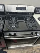 GE Gas Range Black 4 Burners 30”