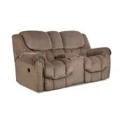 122-23-17 HomeStretch Reclining Fabric Loveseat with Console