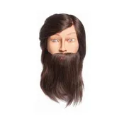 Aiden Bearded Mannequin - 100% Human Hair - 16" - 18" Male