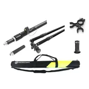 Complete Carbon Fiber Total Station Kit - Telescopic Rod & Bipod with Carry Bag