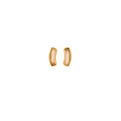 Arc Post Earrings - Frosted Clear