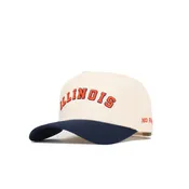 No Rivals Illinois Fighting Illini Classic 5 Panel Adjustable Hat - Ivory