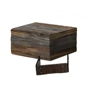 6' WOOD GRAIN MANTEL EXTENSION (1: Grey Accessories (60"×8"×6")