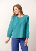 Habitat Lantern Sleeve Pullover- Teal