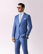 Baroni Steel Blue Suit Modern Fit