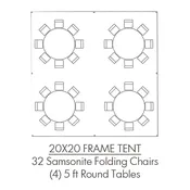 20 x 20 Frame Tent Package