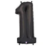 Black Foil Number Balloons
