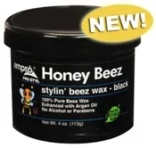 Ampro Beez Stylin' Beez Wax Black 4oz