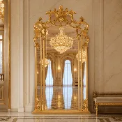 Gilded French-Inspired Gold Mirror