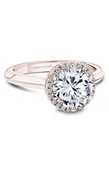 14K Rose Gold Atelier Halo Round Engagement Ring
