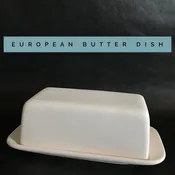 European butter dish V37 — Painted Plate