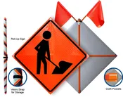 Roll-Up Construction Signs