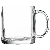 12 1/4oz. Clear Coffee Mug