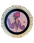 1970s Peter Max LOVE Hand-Stitched Needlepoint in Original Frame