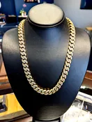 12mm Cuban Link Diamond Necklace 14K Yellow Gold 22.9 Carats VS1 146 Grams 21in.