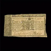1774 Maryland Colonial Currency – British $1 Dollar, King George III Era