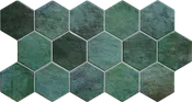 10×20 Hex Zellige Verde Porcelain Tile