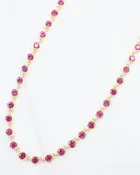 Castile Crystal Necklace Fuchsia